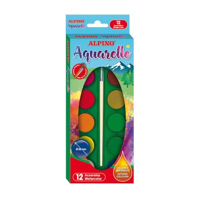 Wholesaler of Set 12 acuarelas c/pincel Alpino