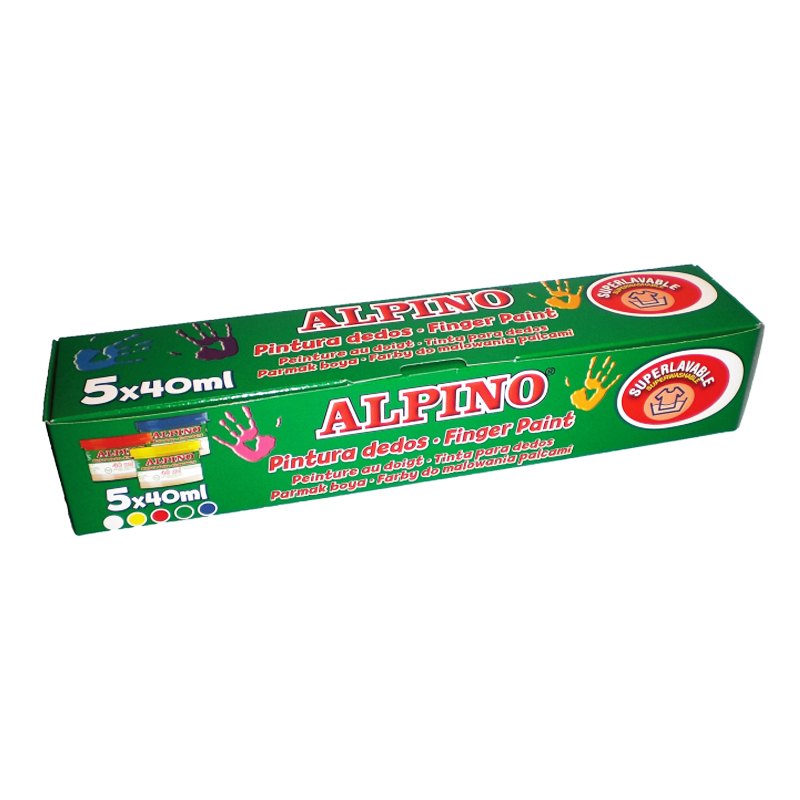 Distribuidor mayorista de Pintura dedos Alpino 5x40ml