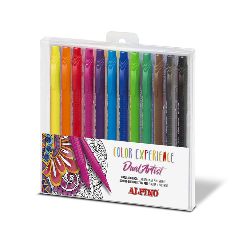 Set 12 rotuladores Alpino Color Experience doble punta