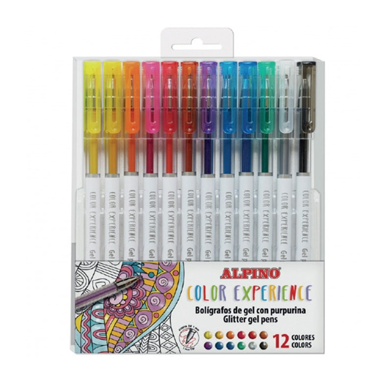 Set de 12 bolígrafos gel Alpino Color Experience