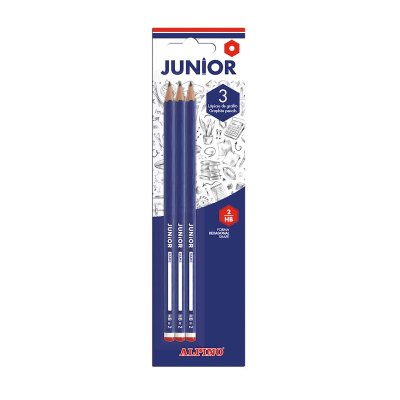 Set 3 lápices HB2 Junior Alpino