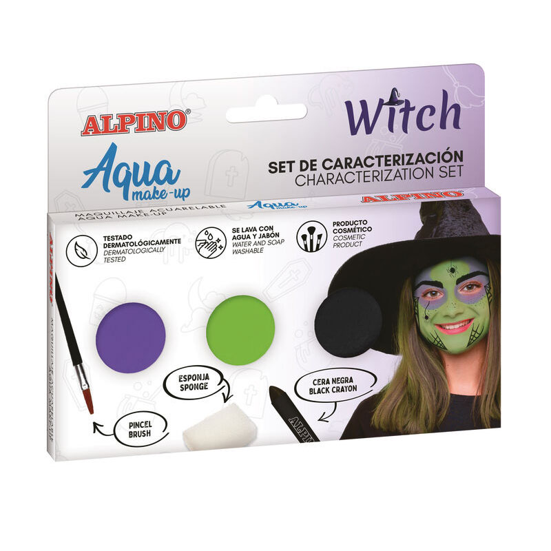 Distribuidor mayorista de Set de maquillaje acuarelable Alpino Aqua Bruja