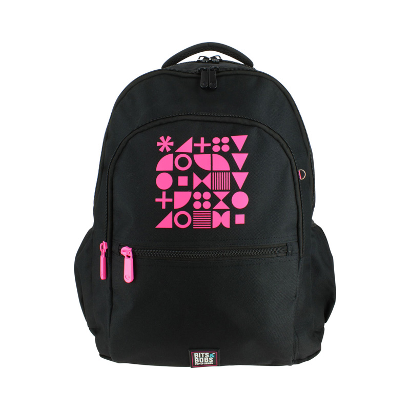Mochila grande Roomy Bits&Bobs Flúor Rosa 46cm