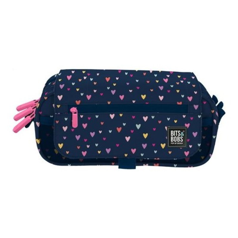 Distribuidor mayorista de Estuche portatodo triple c/solapa Bits&Bobs Hearts