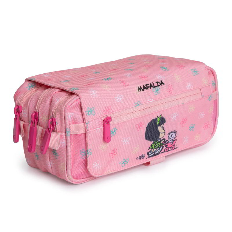 Estuche portatodo triple c/solapa Bits&Bobs Mafalda