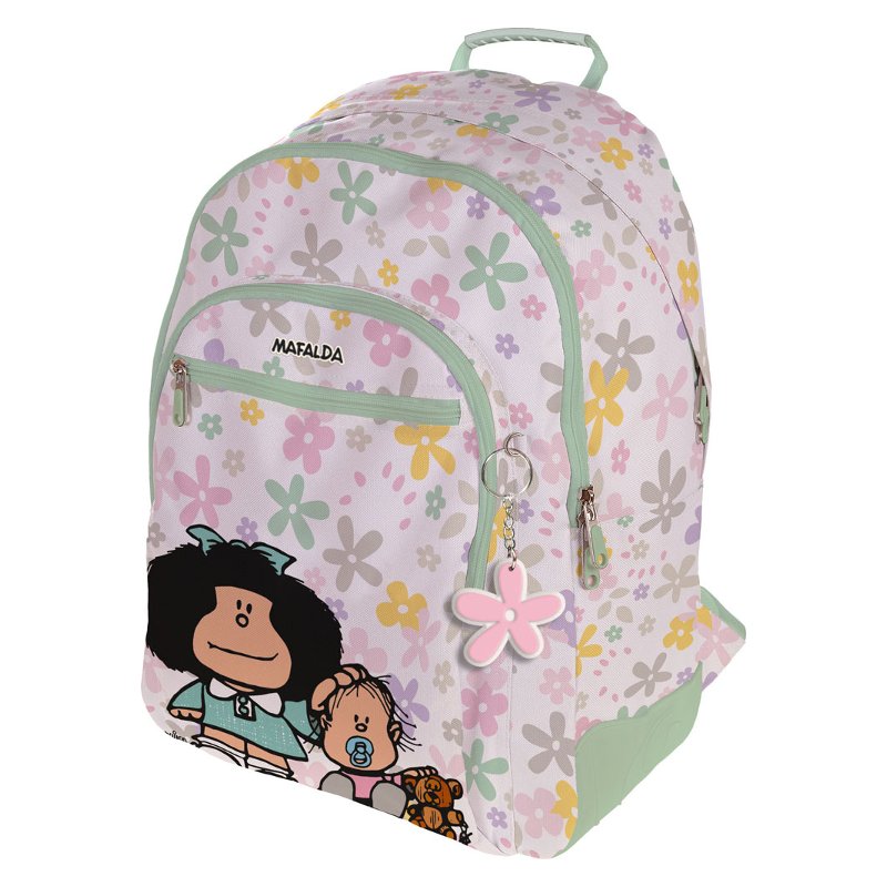 Distribuidor mayorista de Mochila grande Rubber 45CM Mafalda flores