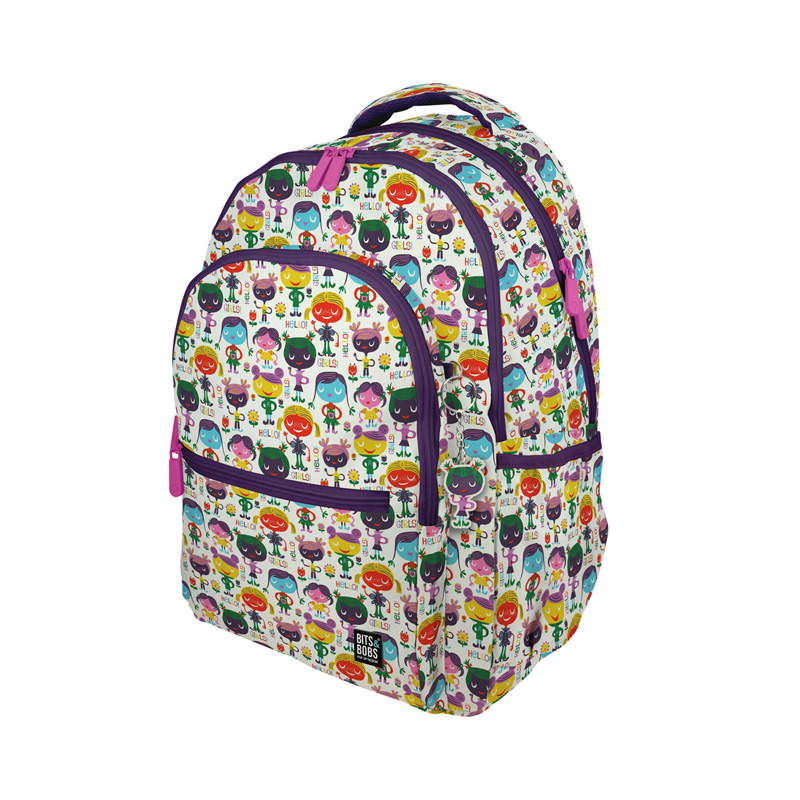 Mochila grande Roomy Bits&Bobs Hello 43cm