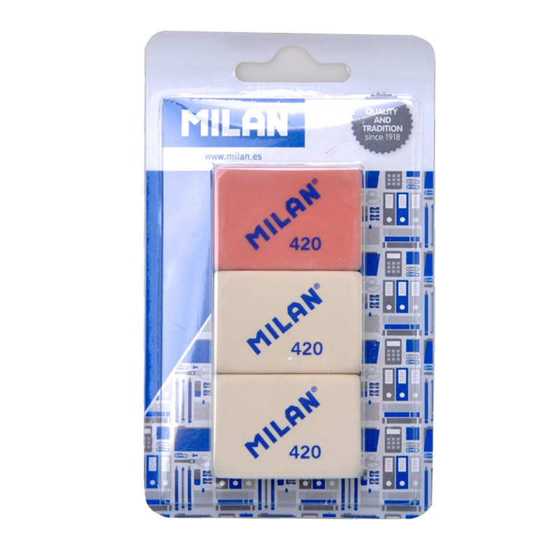 Bolígrafo Milan P7 Touch azul 7mm - Kilumio