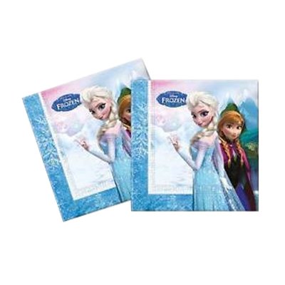 派对双层餐巾纸33x33cm 20张：冰雪奇缘（Frozen） 批发