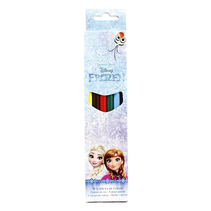 Distribuidor mayorista de 6 lápices de colores Frozen
