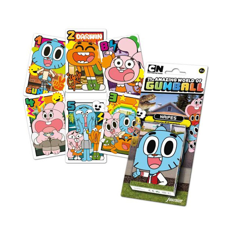 Baraja de cartas infantiles juego de naipes Gumball 批发