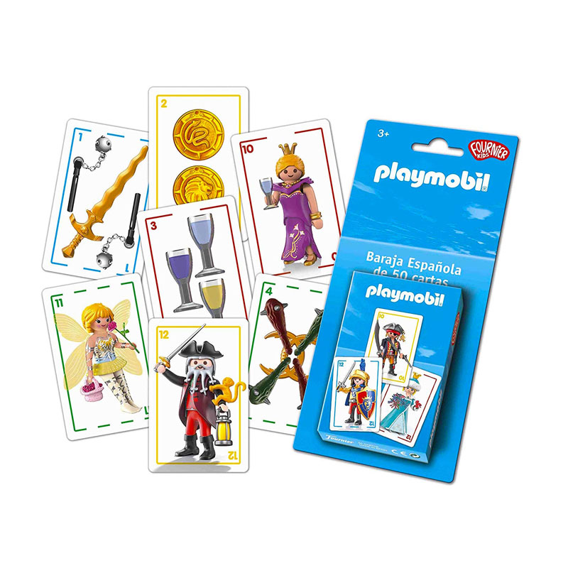 Baraja de 50 cartas española Playmobil