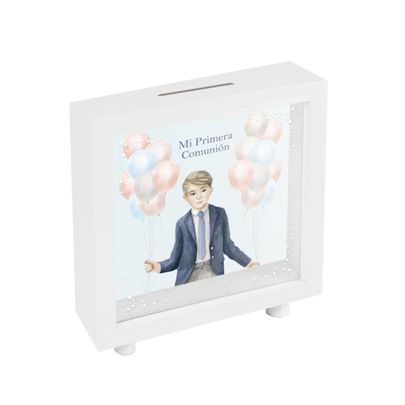 Hucha blanca Comunión - niño