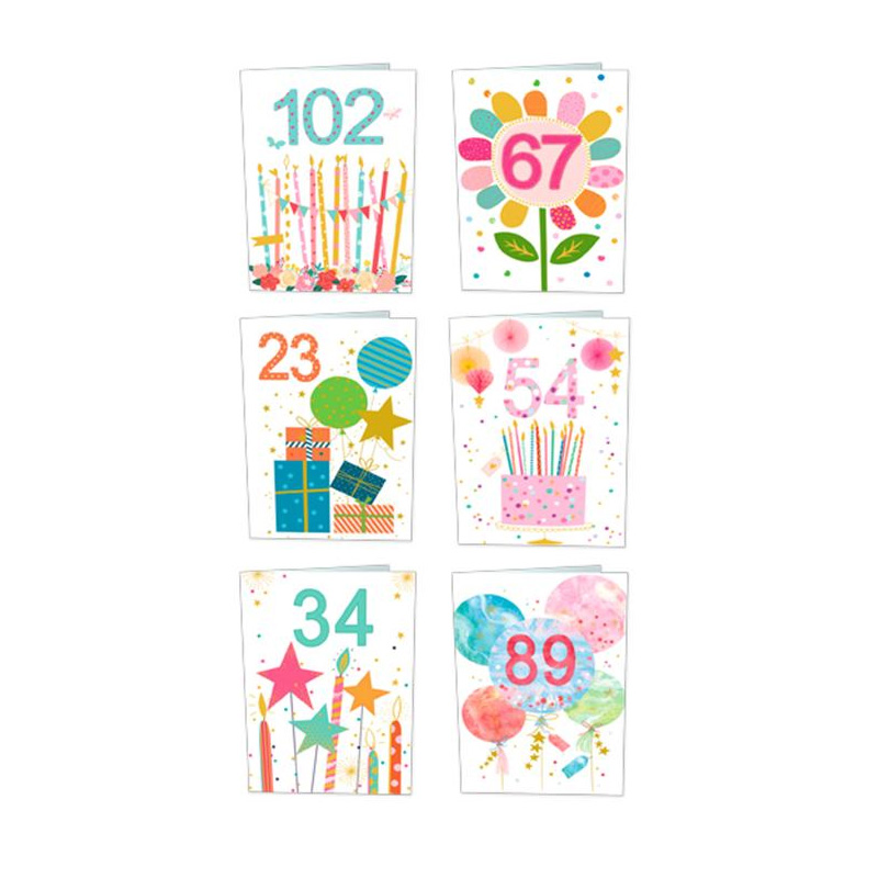 Tarjetas personalizables c/sobre Cumpleaños