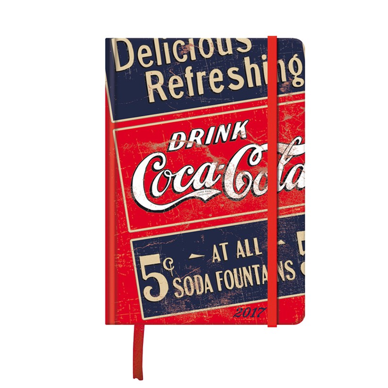 Agenda 2017 Vintage Cocacola día página 12.5X18cm 批发