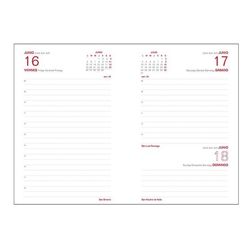 Distribuidor mayorista de Agenda 2017 Flag Coca Cola día página 9X14cm