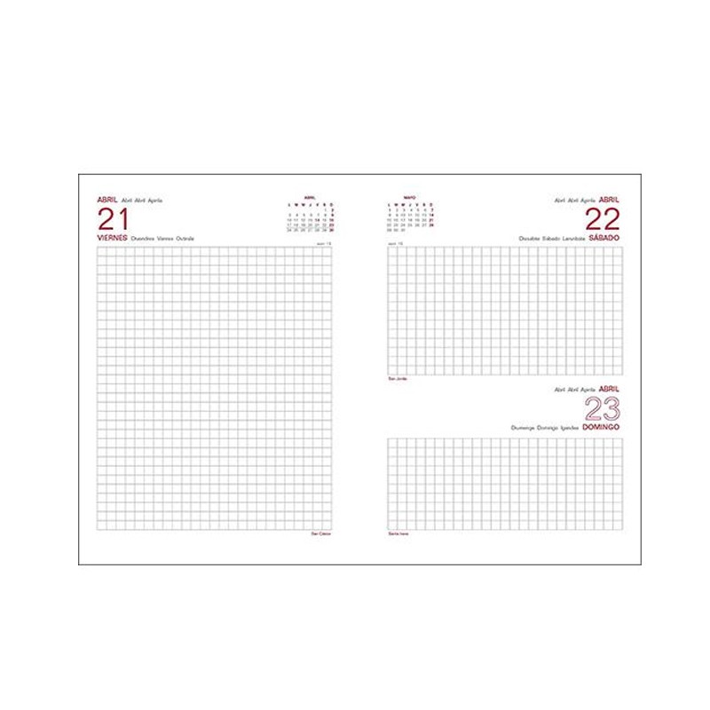 Distribuidor mayorista de Agenda 2017 April Daisy día página 15X21cm