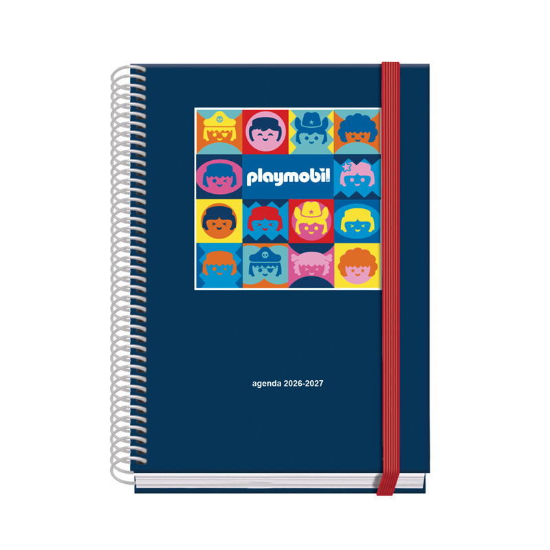 Agenda escolar A5 Semana vista 2026-2027 Playmobil