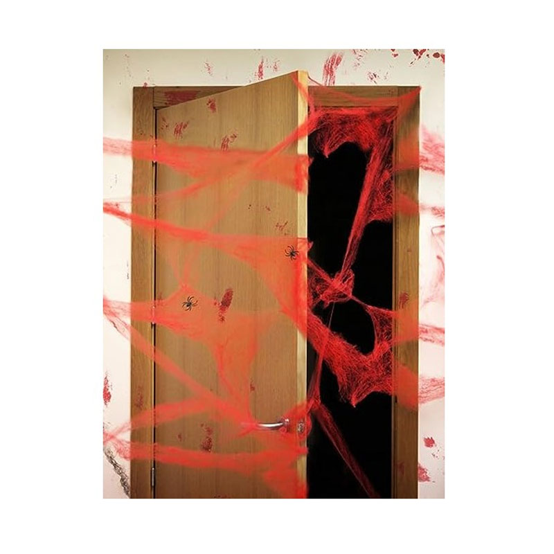 Wholesaler of Set arañas con telaraña Halloween 20gr - rojo