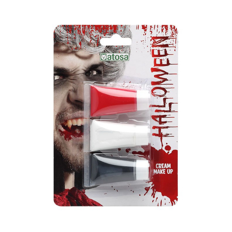 Set de maquillaje 3 piezas Halloween Cream Make Up