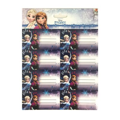 Wholesaler of 16 etiquetas adhesivas nombre Frozen Ana y Elsa