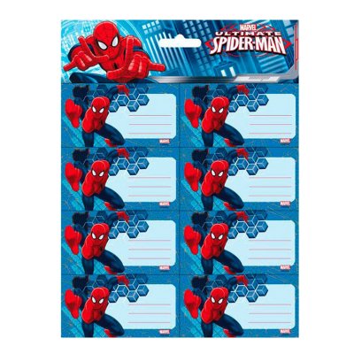 Distribuidor mayorista de 16 etiquetas adhesivas nombre Ultimate Spiderman