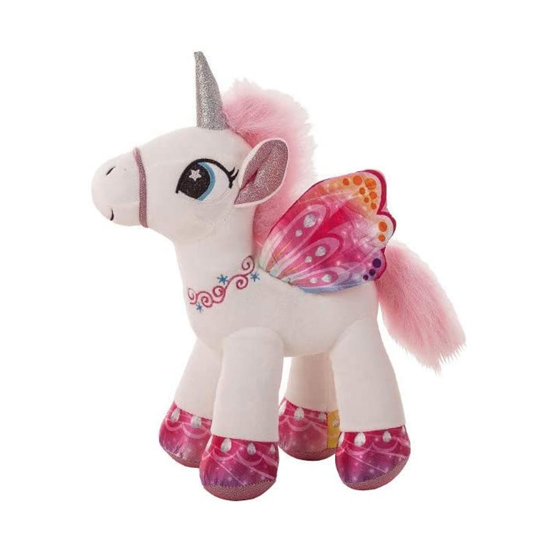 Distribuidor mayorista de Peluche Unicornio Arcoíris 28cm - blanco