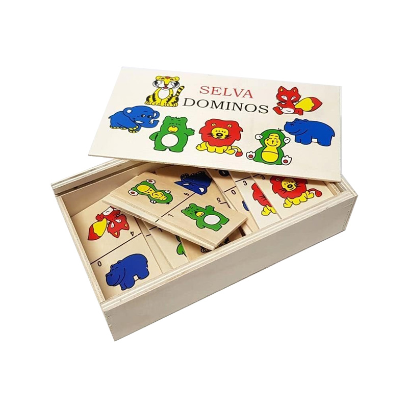 Domino infantil madera Selva