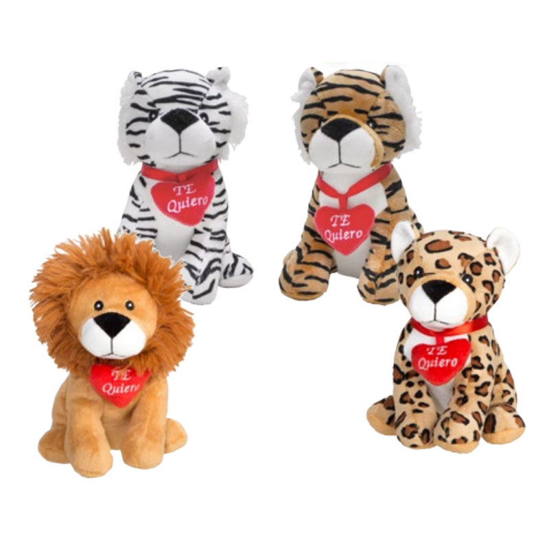 Distribuidor mayorista de Expositor peluches animales selva 17cm