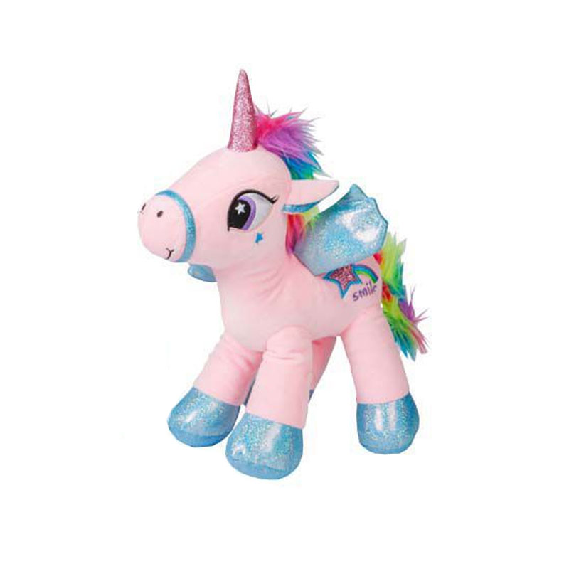 Distribuidor mayorista de Peluche Unicornio Arcoíris 33cm - rosa