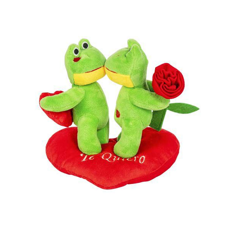 Distribuidor mayorista de Peluches pareja ranas c/corazón 19cm