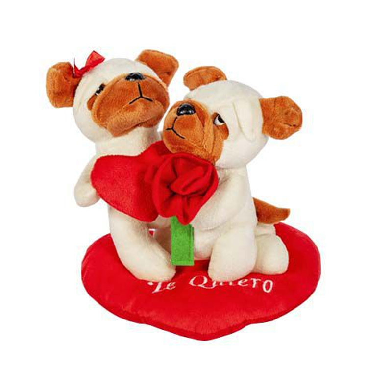 Distribuidor mayorista de Peluches pareja bulldog c/corazón 19cm