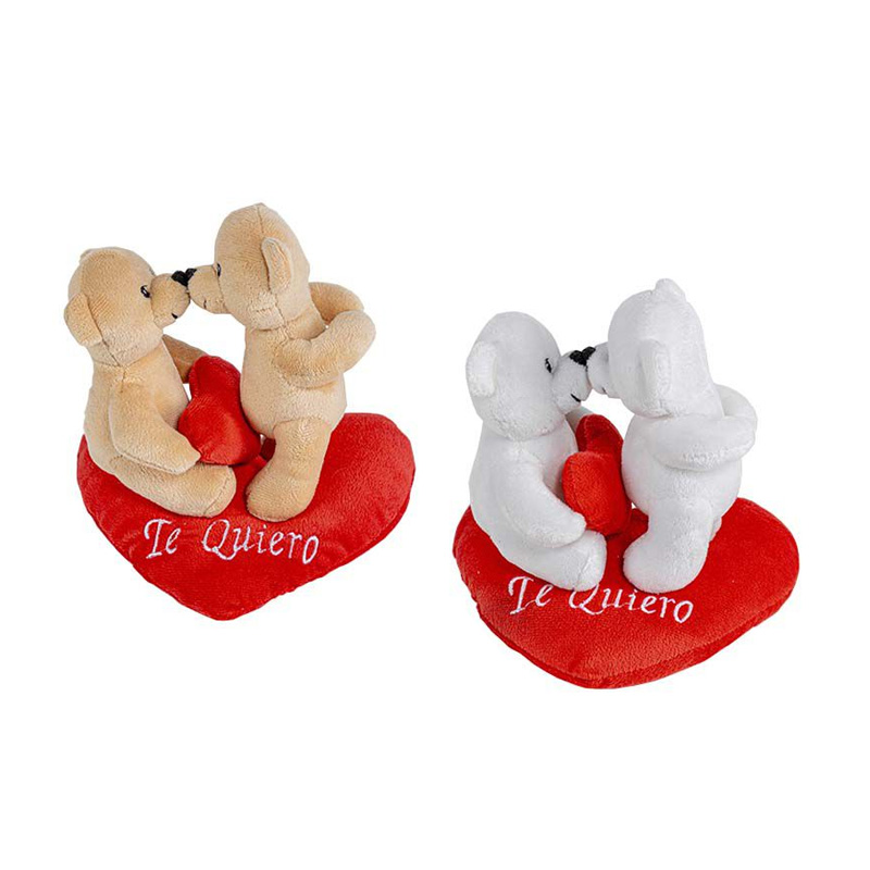 Peluches Osos 19cm c/corazón Te quiero San Valentin