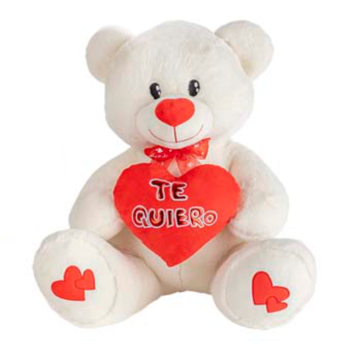 Peluche Oso Corazón Te Quiero 30cm San Valentin - blanco