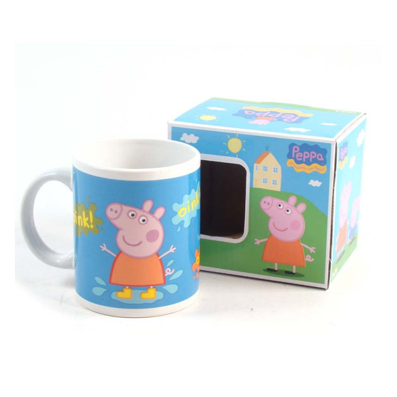 儿童陶瓷水杯 320ml：粉红猪小妹（Peppa Pig）Oink Oink