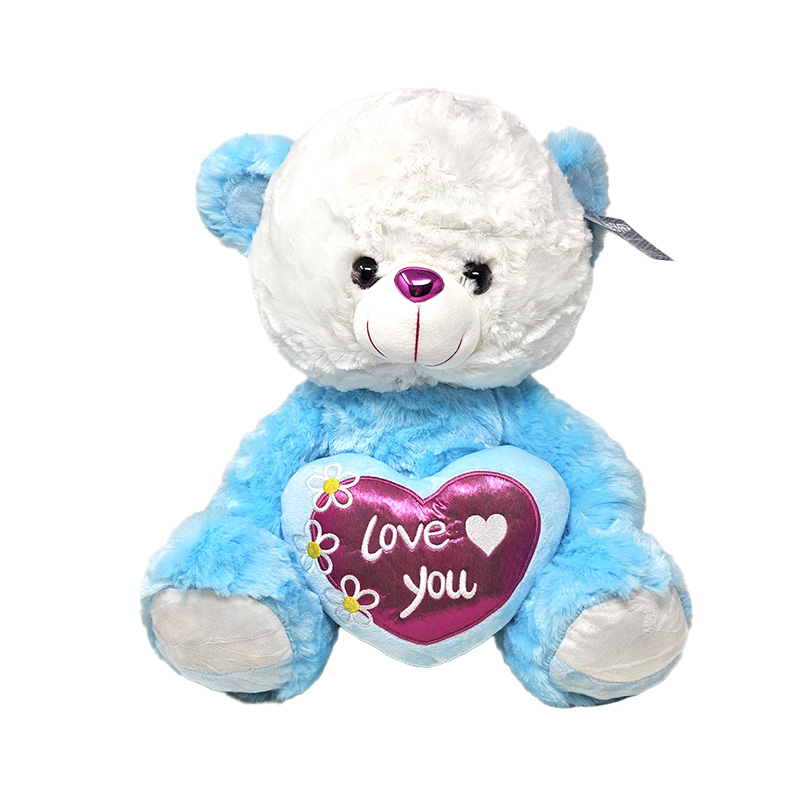 Distribuidor mayorista de Peluche Oso c/corazón Love you 45cm - azul