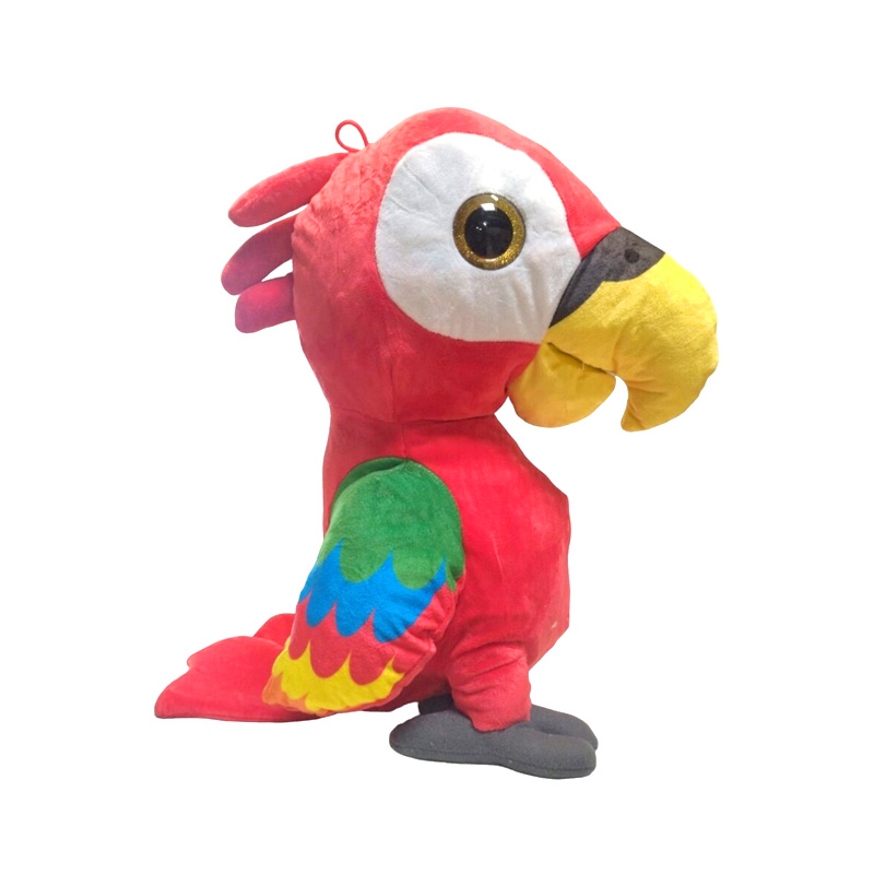 Distribuidor mayorista de Peluche loro tropical 45cm - rojo