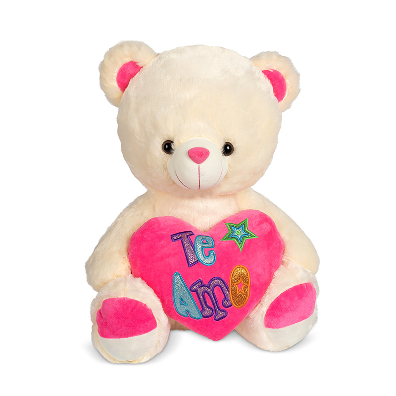 Peluche Oso c/corazón Te amo San Valentin 45cm