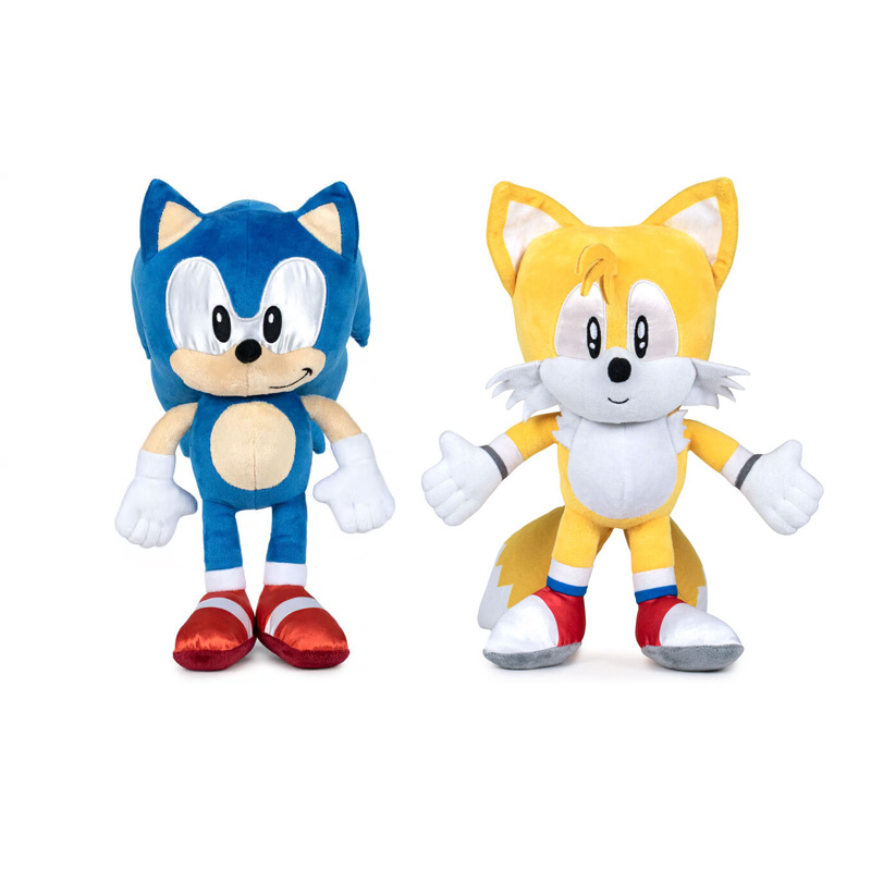 Peluche Sonic & Tails Sonic The Hedgehog 30cm