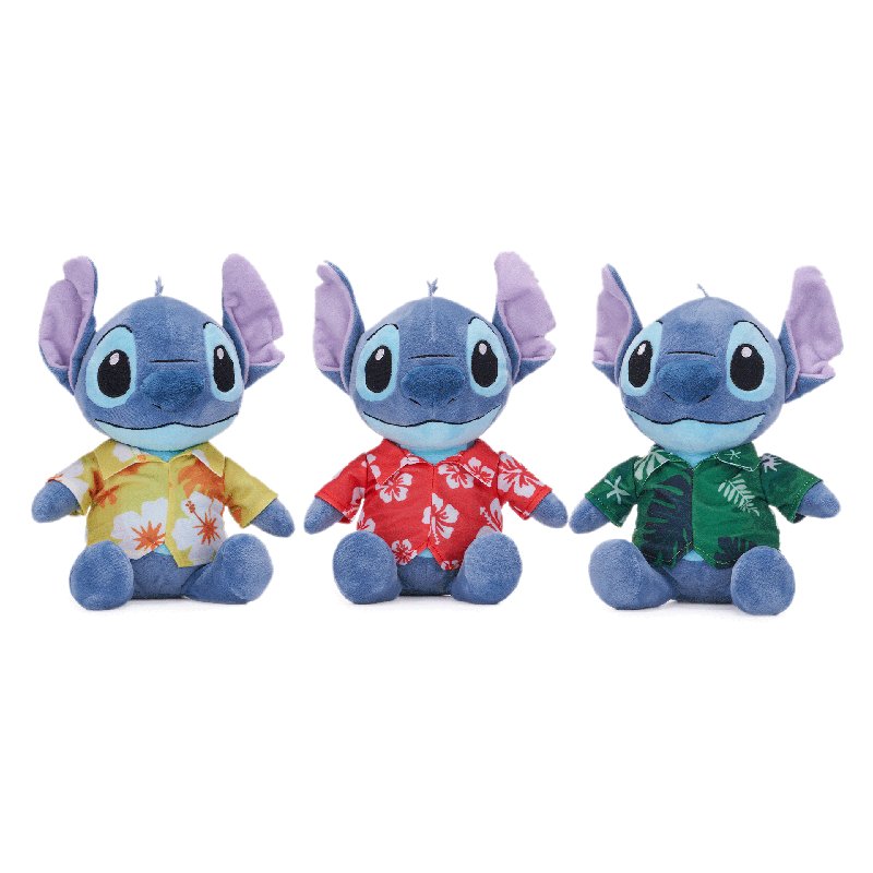Distribuidor mayorista de Peluche Stitch Disney Hawaii 29cm surtido 3 modelos