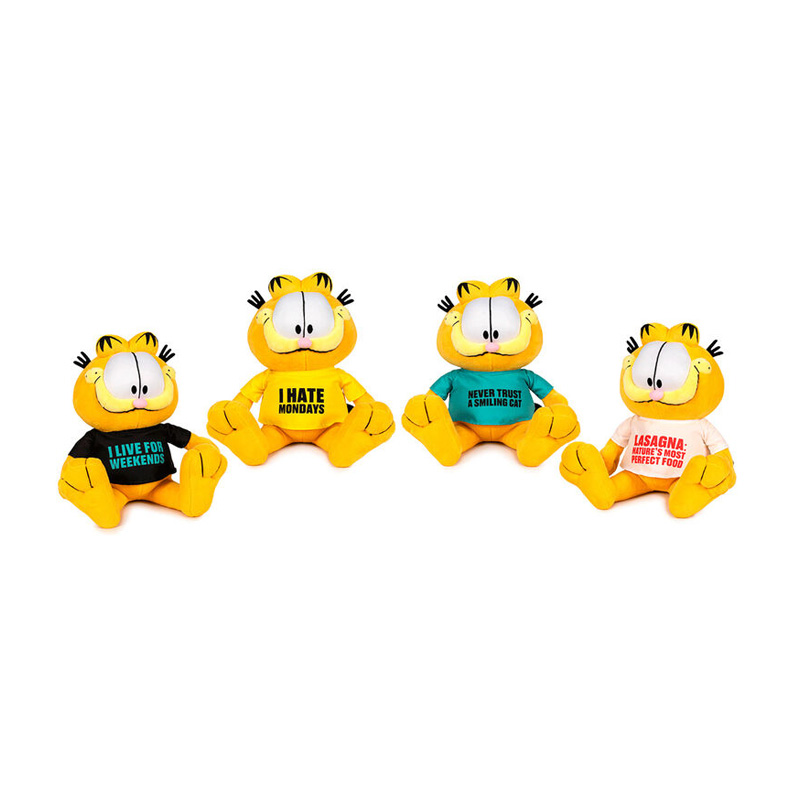 Distribuidor mayorista de Peluches Garfield c/camiseta 30cm