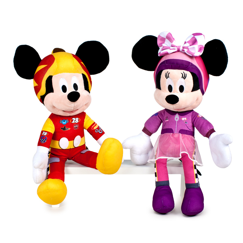 Wholesaler of Peluches Mickey Minnie Mouse Roadster Racers soft 25cm 10"