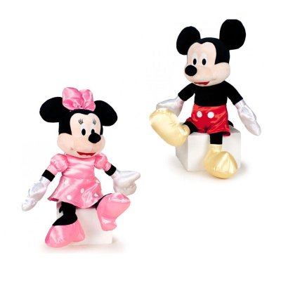 Peluche Mickey y Minnie Mouse satinado soft 43cm 批发