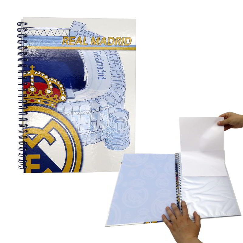 Carpeta 30 fundas Real Madrid 33 cm