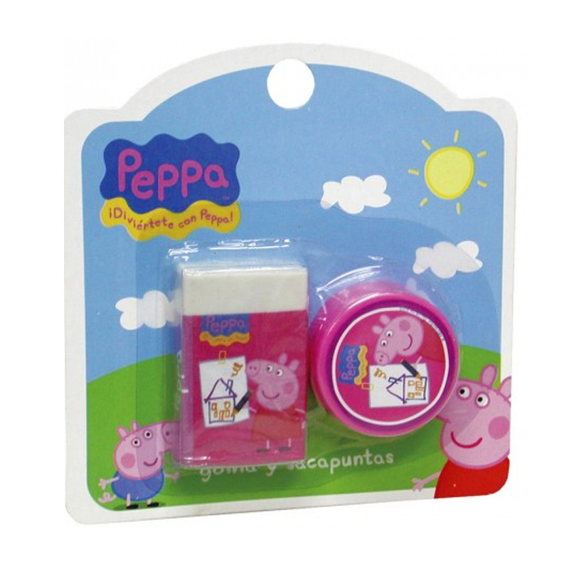 Distribuidor mayorista de Set sacapuntas + goma Peppa Pig