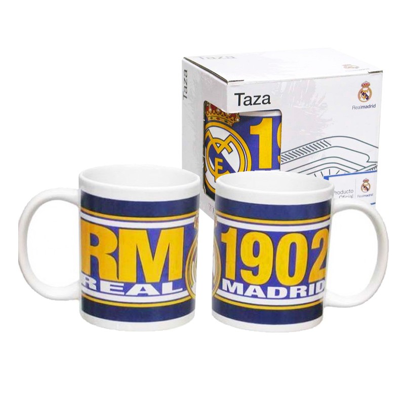 Distribuidor mayorista de Taza cerámica 300ml 10oz Real Madrid 1902 azul