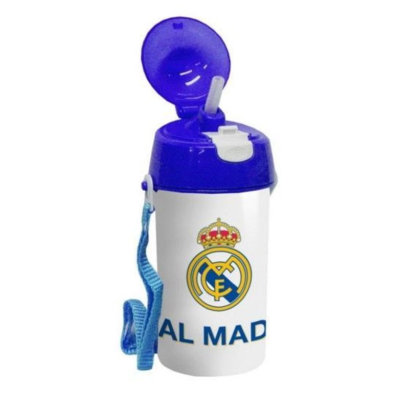 Estuche doble blanco-morado Real Madrid 22x11cm - Kilumio