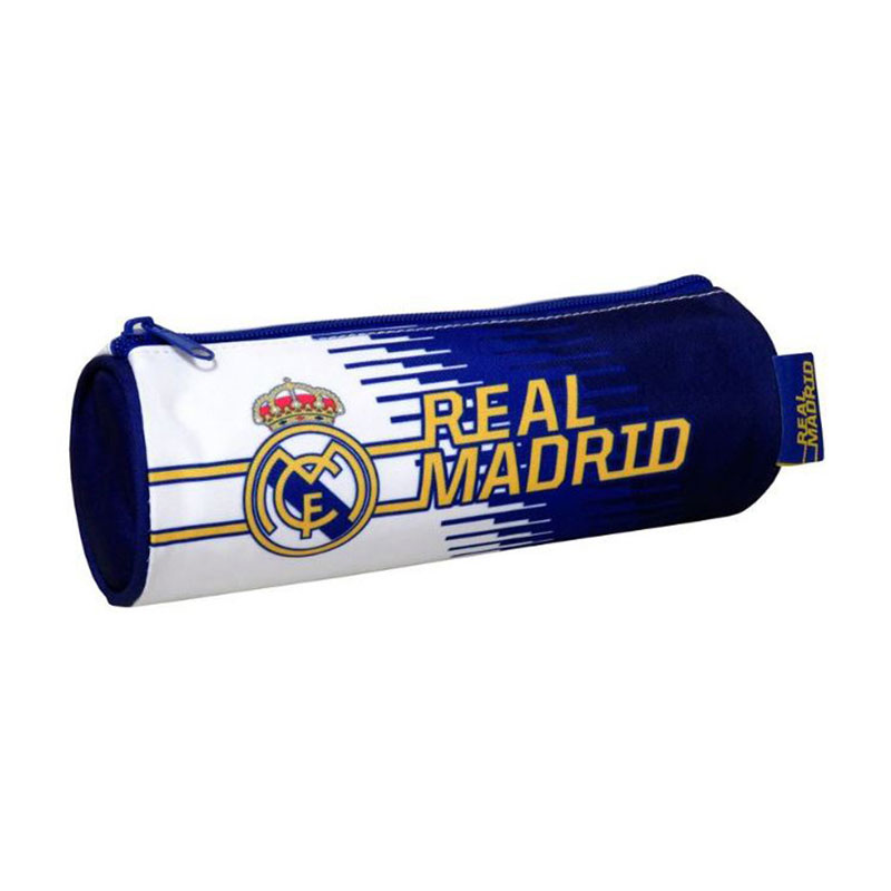 Estuche cilíndrico FC Real Madrid 22cm