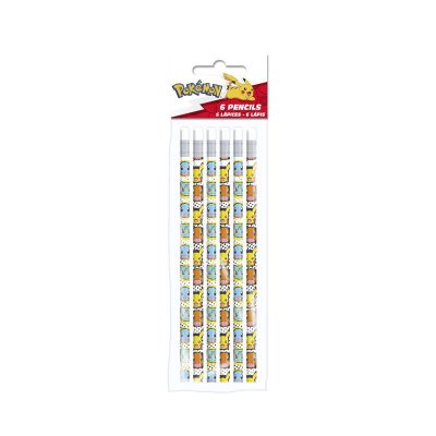 Wholesaler of Set 6 lápices con goma Pokémon