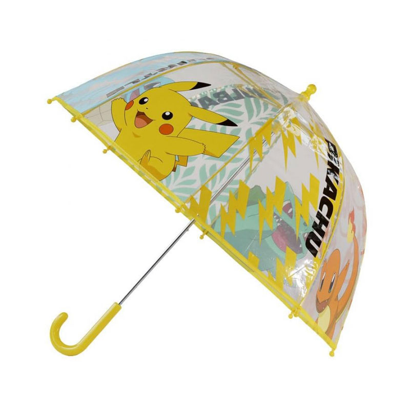 Paraguas manual transparente Pikachu Pokémon 67cm - amarillo 批发
